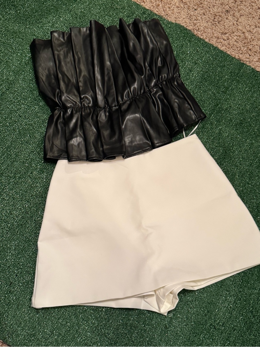 Mable High-Waist white Skort